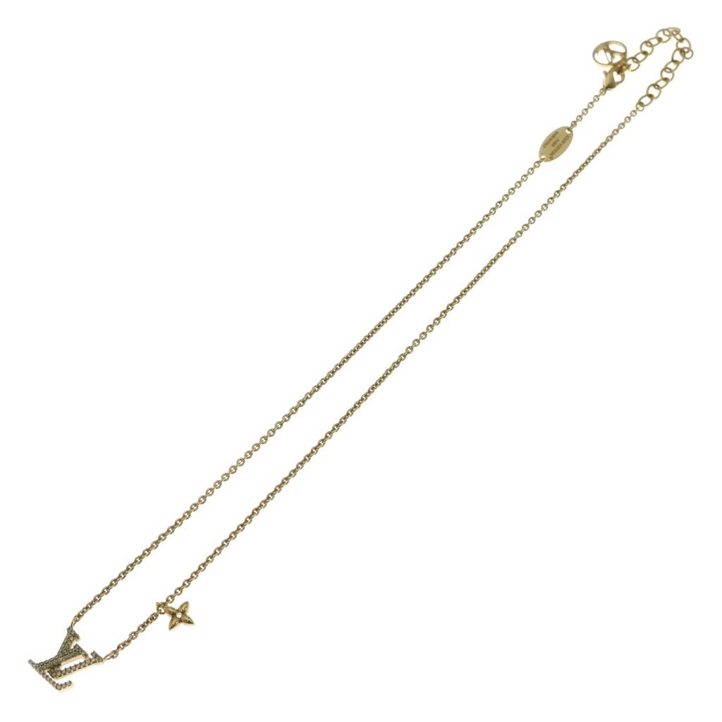 Louis Vuitton LV Iconic Logo Rhinestone Pendant Chain — view 2