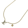 Louis Vuitton LV Iconic Logo Rhinestone Pendant Chain