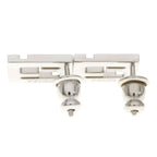 Fendi Forever Logo Stud Earrings Silver — view 2