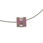 Hermes Cage d'H Cube Pendant Silver Pink — view 3
