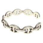 Hermes Chaine D'Ancre Enchainee Bangle Silver Bracelet — view 4