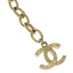 Chanel CC Logo Pearl Necklace White Gold — view 6