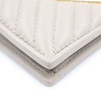 Prada Diagram Bifold Wallet Beige Leather — view 4
