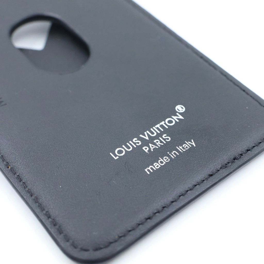 Louis Vuitton Monogram Eclipse Card Case Magnet Black — view 5