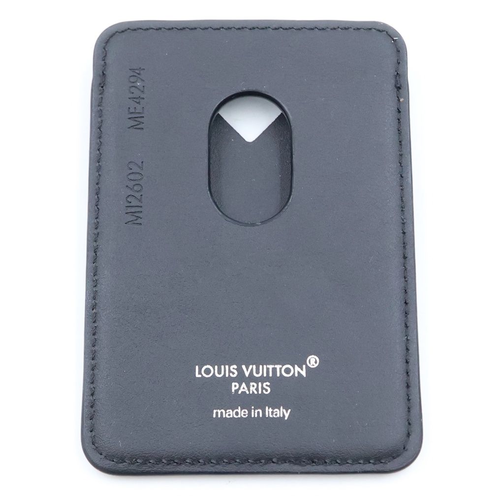 Louis Vuitton Monogram Eclipse Card Case Magnet Black — view 2