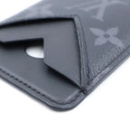Louis Vuitton Monogram Eclipse Card Case Magnet Black — view 4