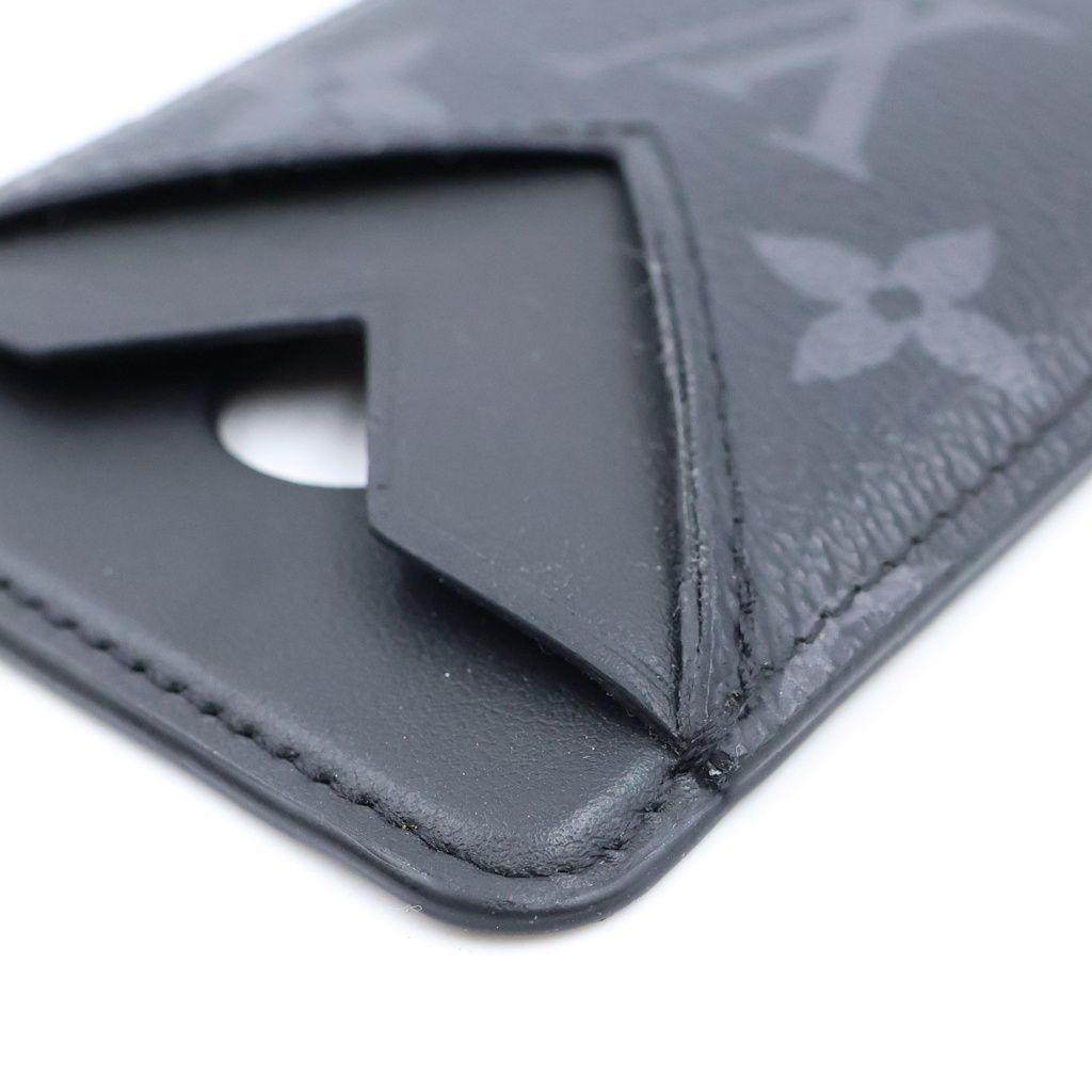 Louis Vuitton Monogram Eclipse Card Case Magnet Black — view 4