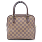 Louis Vuitton Damier Brera Checker All Over Print Leather Handbag Brown — view 2