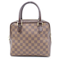 Louis Vuitton Damier Brera Checker All Over Print Leather Handbag Brown