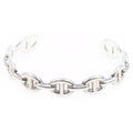 Hermes Chaine D'Ancre Enchainee Anchor Chain Bangle Bracelet Silver