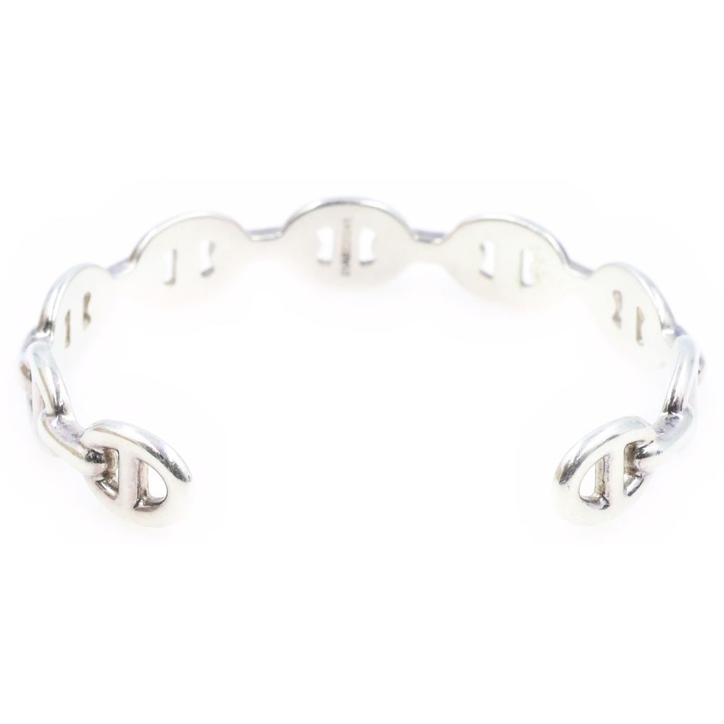 Hermes Chaine D'Ancre Enchainee Anchor Chain Bangle Bracelet Silver — view 2