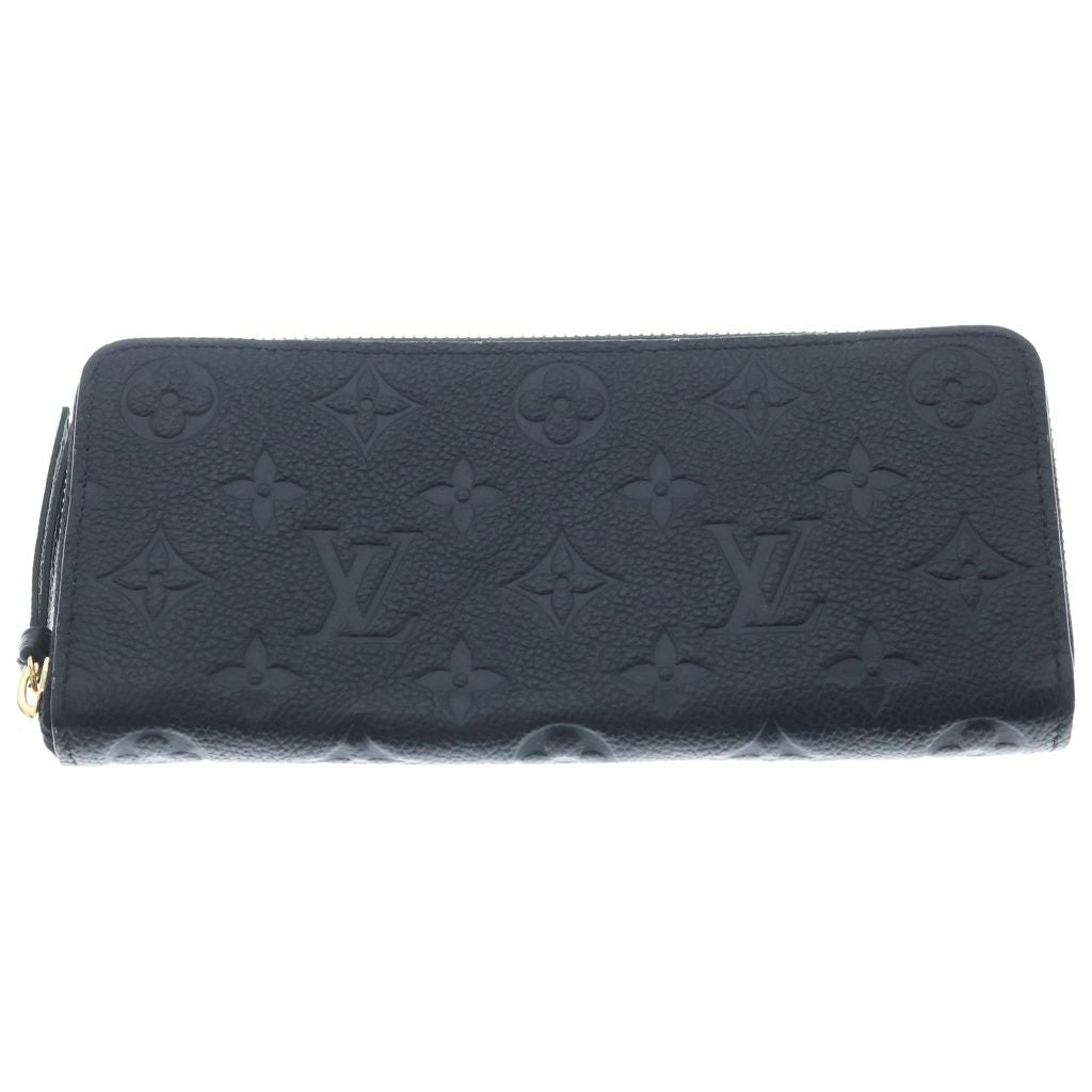 Louis Vuitton Monogram Empreinte Zippy Wallet Horizontal Leather Black