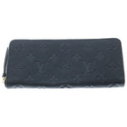 Louis Vuitton Monogram Empreinte Zippy Wallet Horizontal Leather Black