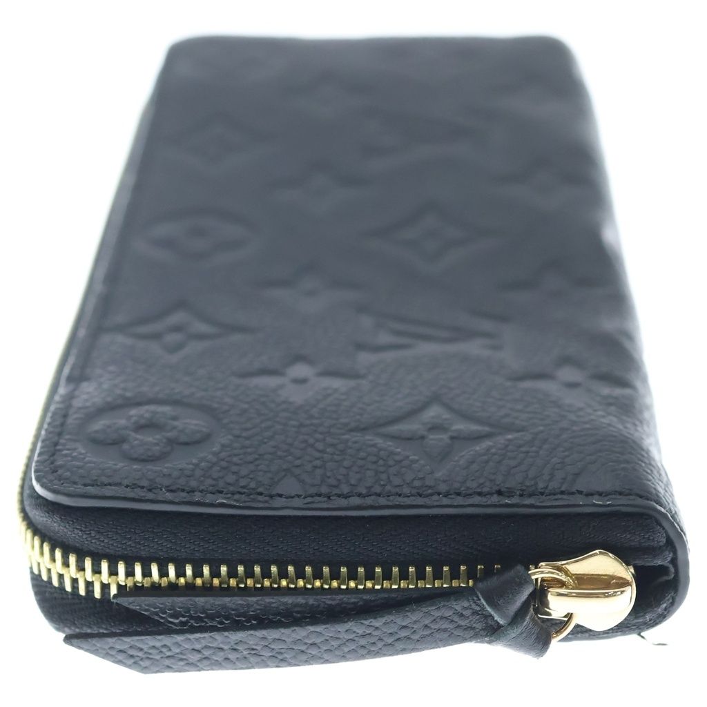 Louis Vuitton Monogram Empreinte Zippy Wallet Horizontal Leather Black — view 3