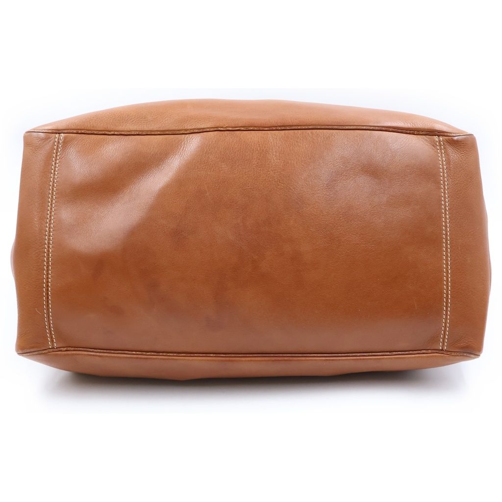 Celine Boogie Leather Handbag Brown — view 4