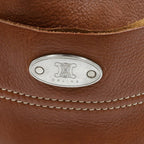 Celine Boogie Leather Handbag Brown — view 7