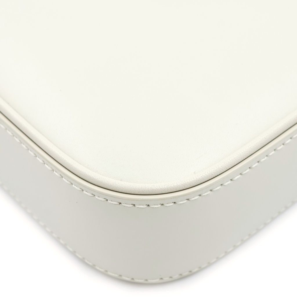 Saint Laurent Paris Le 5 a 7 Cassandra Leather Shoulder Bag Ivory — view 5