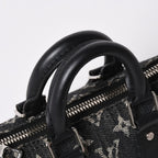 Louis Vuitton Keepall XS Shoulder Bag Monogram Denim Taurillon Leather 2-Way — view 8