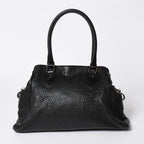 Fendi Etnico Handbag Zucca FF Logo Black Leather Antique Gold — view 2