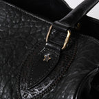 Fendi Etnico Handbag Zucca FF Logo Black Leather Antique Gold — view 6