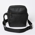 Fendi Zucca FF Logo Crossbody Shoulder Bag Black Metal