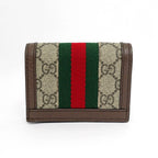 Gucci Ophidia GG Mini Wallet Beige Brown Bifold — view 2