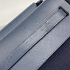 Hermes Tote Bag Herbag Cabas Toile H Navy Silver — view 8