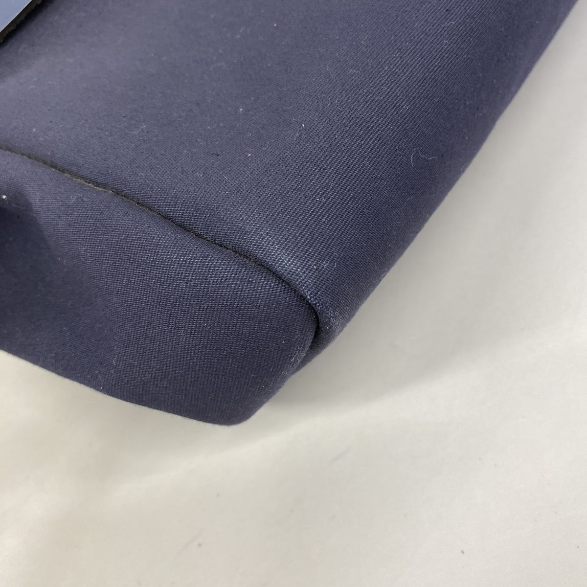 Hermes Tote Bag Herbag Cabas Toile H Navy Silver — view 7