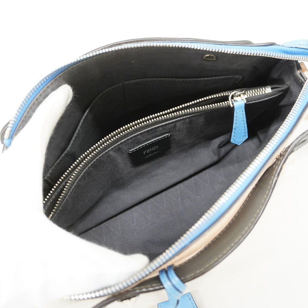 Fendi Handbag by the Way Leather Pink Beige Silver 2-Way Bag — view 4
