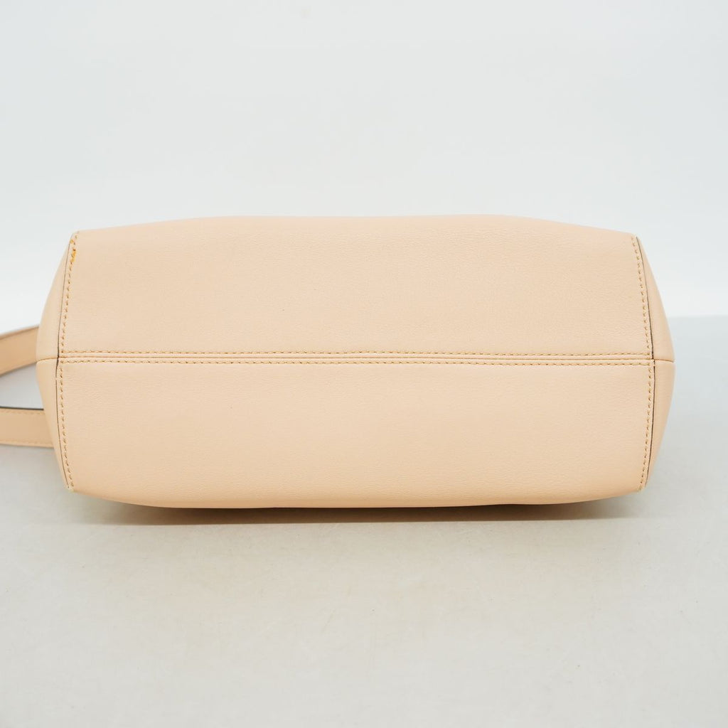 Fendi Handbag by the Way Leather Pink Beige Silver 2-Way Bag — view 3