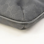 Gucci Shoulder Bag GG Canvas Black Silver — view 6