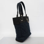 Chanel Tote Bag Paris Biarritz Canvas Navy Black Silver — view 2