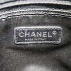 Chanel Tote Bag Paris Biarritz Canvas Navy Black Silver — view 5