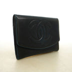 Chanel Coin Purse Lambskin Black Gold — view 2