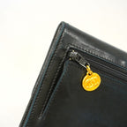 Chanel Coin Purse Lambskin Black Gold — view 6