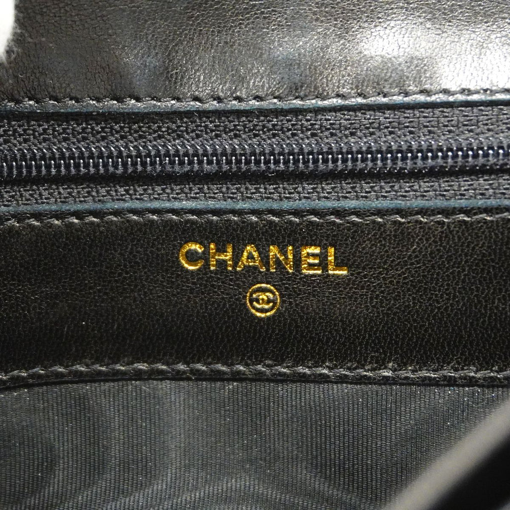 Chanel Coin Purse Lambskin Black Gold — view 5