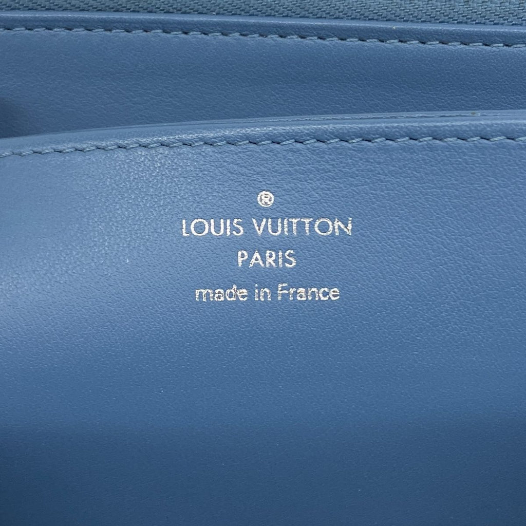 Louis Vuitton Wallet Mahina Zippy Snow Blue Orageladies — view 4
