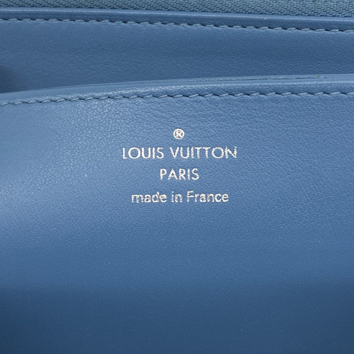 Louis Vuitton Wallet Mahina Zippy Snow Blue Orageladies — view 4