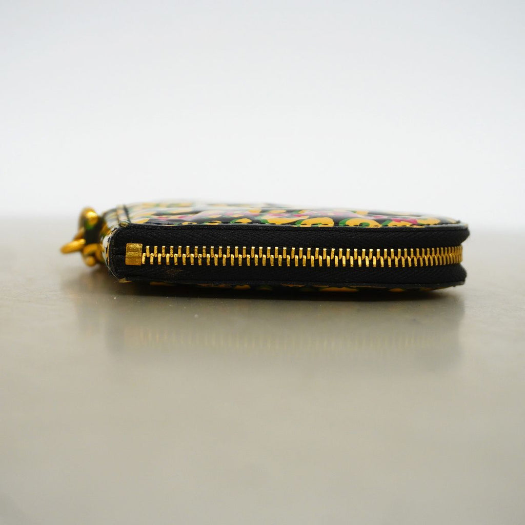Louis Vuitton Coin Purse Vernis Leopard Porte Monnaie Coeur Blue Infini — view 3