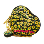 Louis Vuitton Coin Purse Vernis Leopard Porte Monnaie Coeur Blue Infini