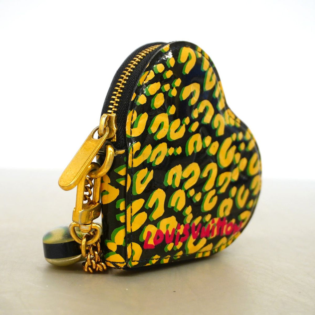 Louis Vuitton Coin Purse Vernis Leopard Porte Monnaie Coeur Blue Infini — view 2