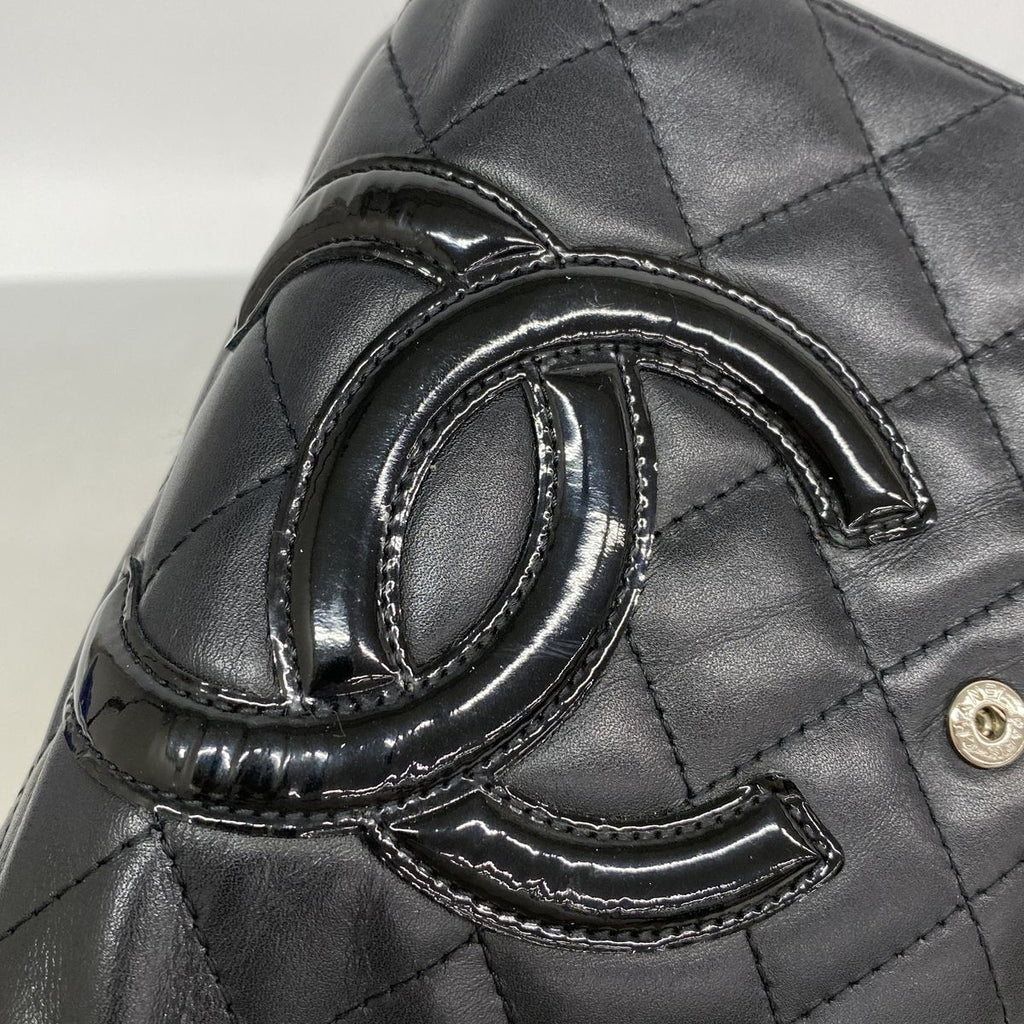 Chanel Wallet Cambon Lambskin Black Silver — view 8