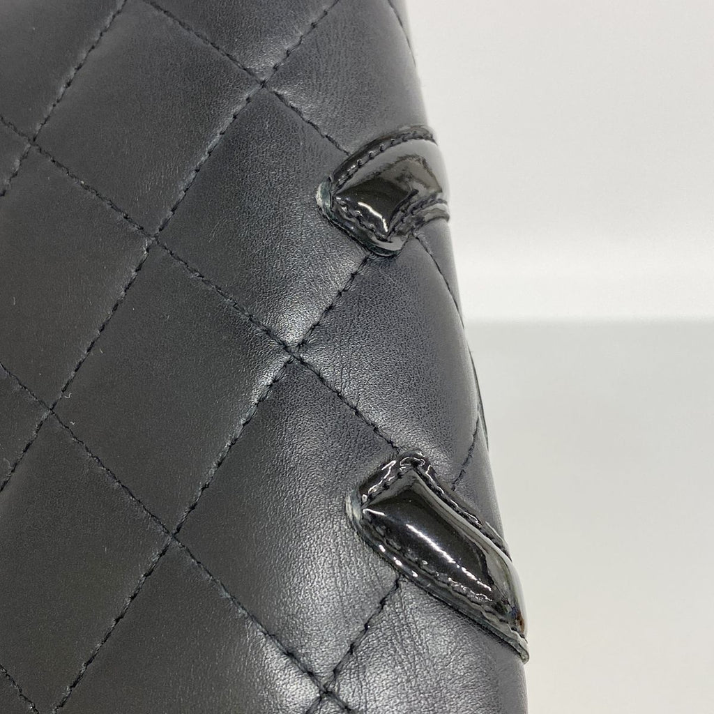 Chanel Wallet Cambon Lambskin Black Silver — view 7
