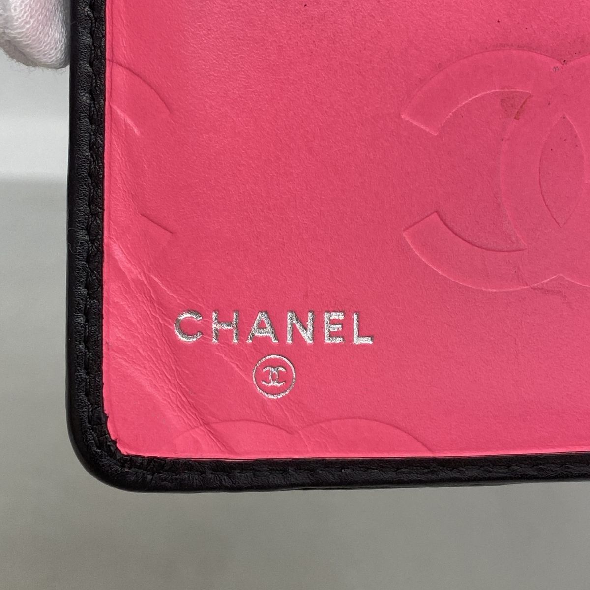 Chanel Wallet Cambon Lambskin Black Silver — view 4