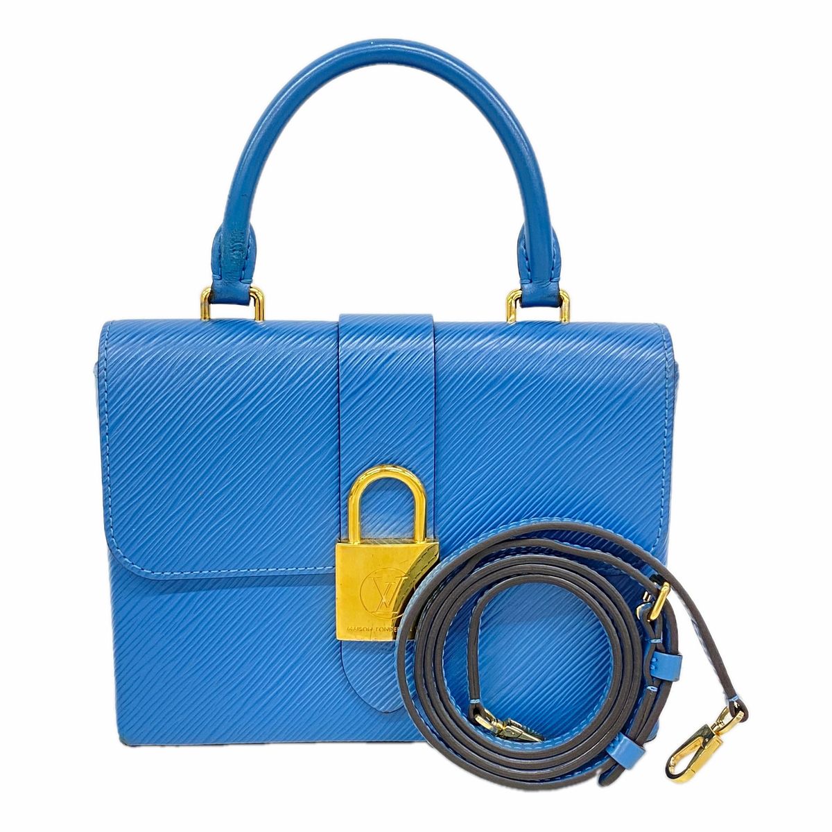 Louis Vuitton Handbag Epi Locky BB Blue Jean 2-Way Bag