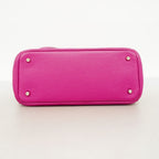Dior Handbag Diorissimo Leather Purple Silver 2-Way Back — view 3