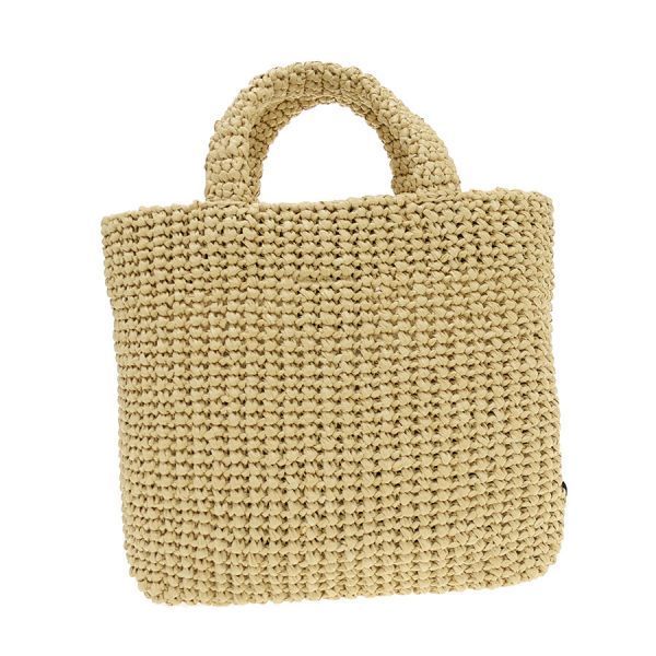 Prada Logo Raffia Clutch — view 3