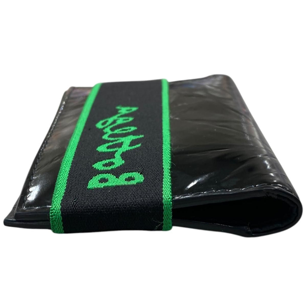 Bottega Veneta Card Case Flap Leather Black Green — view 3