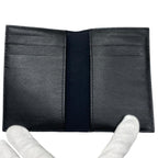 Bottega Veneta Card Case Flap Leather Black Green — view 7