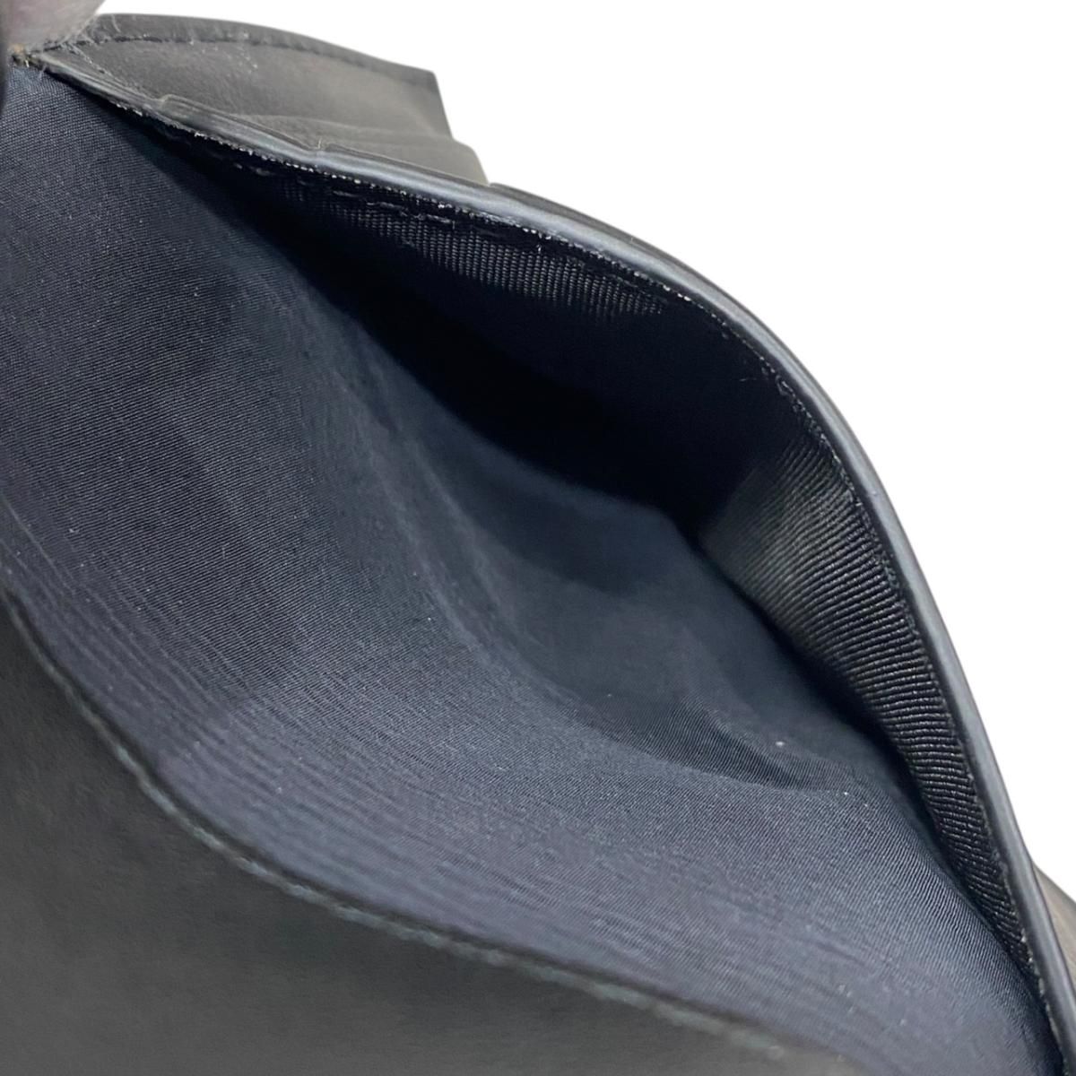 Bottega Veneta Card Case Flap Leather Black Green — view 8